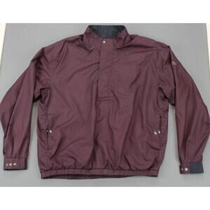 FootJoy DryJoys Jacket Mens XL Maroon Waterproof Golf Windbreaker